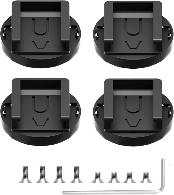 Computer Bike Mount For Cateye,4 Pack Cateye Mount Insert Compatible with Out Front Cateye Cycling Computer Mounts,Cateye Bike Computer Mounts Replacement Base,Cycling Combo Mount Road MTB Accessories