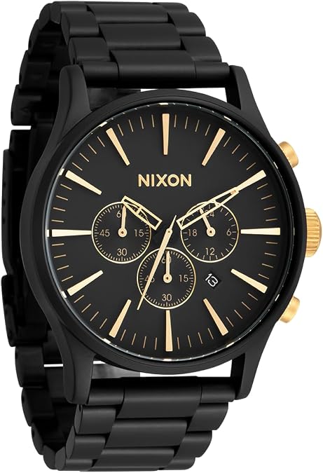 NIXON Sentry Chrono A1390-100m Water Resistant Men's Analog Classic Watch