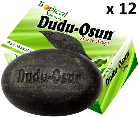 Dudu Osun Tropical Pure Natural African Black Soap - Pack of 12