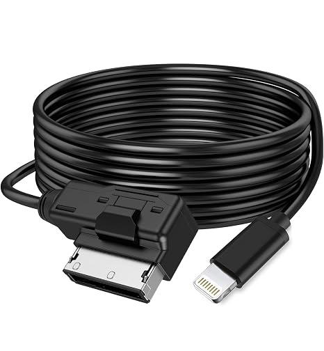 AMI MMI Aux Cord for Apple iPhone 14 13 12 11 XS XR X 8 7 6 SE Compatible with Audi A3/A4/A5/A6/A7/A8/S4/S6/S8/Q5/Q7/R8/TT 2011-2016, VW CC Magotan with MMI 3G System (3.3FT)