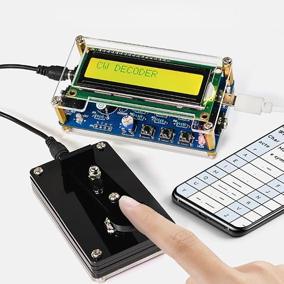 DIY Morse Code Trainer Soldering Practice kit, Complete Soldering Project kit with Components, PCB & Enclosure, Perfect for Electronics Enthusiasts & Beginners,Advance Version