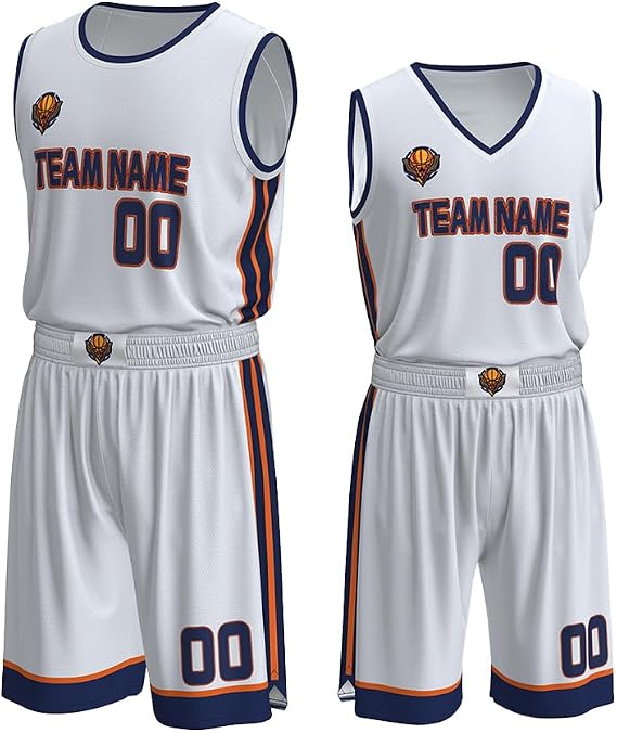 Personalized Basketball Jersey, Sport Shirt with Custom Team Name Number Logo for Men Women Youth