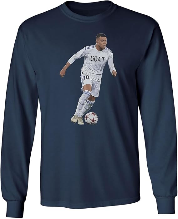 Mbappe Goat Inspired Design Madrid 10 Tribute Long Sleeve T-Shirt