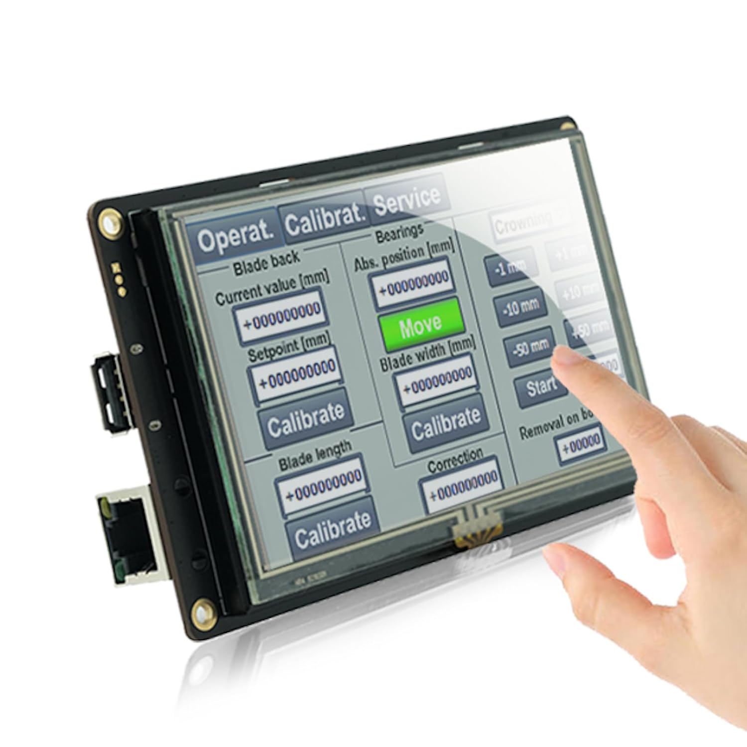 7 inch Smart HMI TFT LCD Display Module with Complimentary GUI Software  UART Port  Cortex A8 CPU for Arduino ESP32 Project Support Video Audio Animation Play and RTC