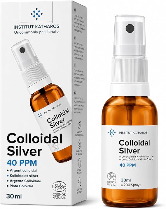 Premium Colloidal Silver Spray 40 PPM 1 fl oz 100% Natural Ebook Inc. Superior Concentration, Smaller Particles = Better Results Certified by 3 Independent Laboratories We are Specialists.