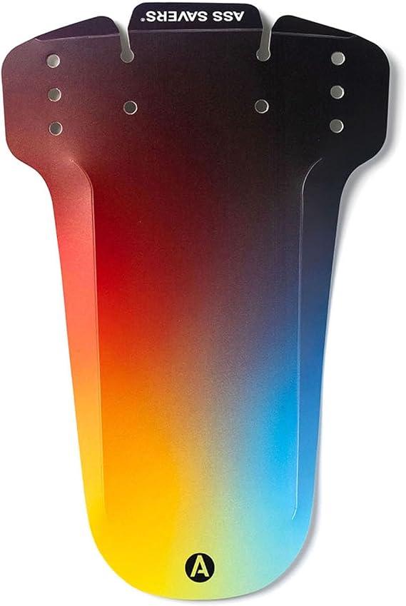 Ass Savers Mudder, Bicycle Mudguard, Fork Mounted Front Mudguard, Lightweight, Regular, Compatible for All Tire Widths w/Wheel Sizes 26" to 29", Prefolding - Zip Ties NOT Included