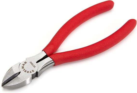 Steelman 6-inch Diagonal Cutting Electrical Pliers with Serrated Wire Puller, Pull, Strip, and Cut Wires, Dipped Handles for Comfort and Grip