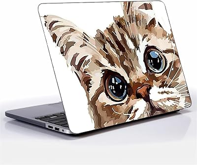 Computer Case for MacBook Pro 16 Inch Cat Cute Probe Colorful Pattern Black Release 2019 Model A2141 Hard Shell Case Compatible with MacBook Pro 16 Inch