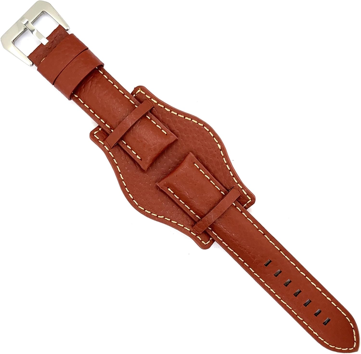 Leather Watch Strap Bison Engraving Band Compatible with Fossil CH2592 CH2564 CH2565 CH2891CH3051 18 mm 20 mm 22 mm 24 mm Ref 386