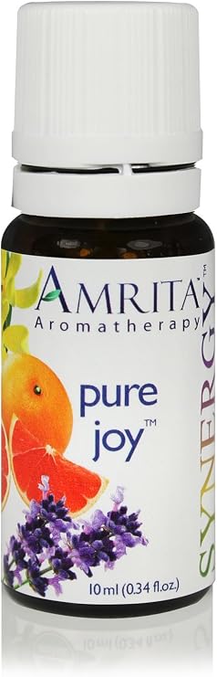 AMRITA Aromatherapy: Pure Joy Synergy Essential Oil Blend - Essential Oil Blend of of Bergamot, Ylang ylang Extra, Lavender Extra, Pink Grapefruit -Size: 60ML