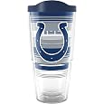 Tervis NFL Indianapolis Colts - Hype Stripes Made in USA Double Walled Insulated Tumbler Travel Cup Keeps Drinks Cold & Hot, 24oz, Classic