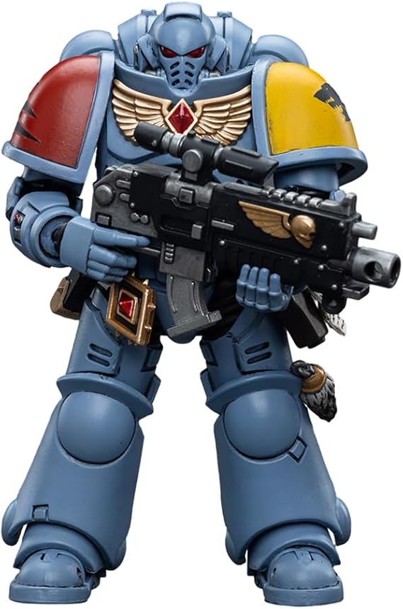 JOYTOY Warhammer 40K &1:18 Scale Action Figure Space Wolves Intercessors Collectible Model Kit JT6625