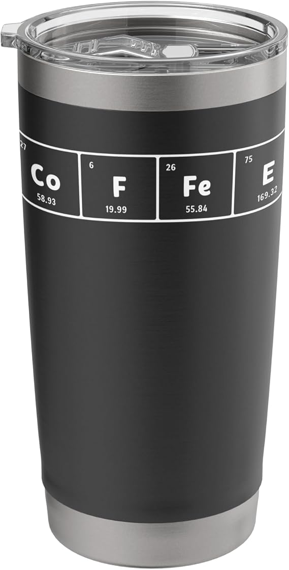 Caffeine Molecule Coffee Chemical Formula Chemistry Science Stainless Steel Insulated Tumbler