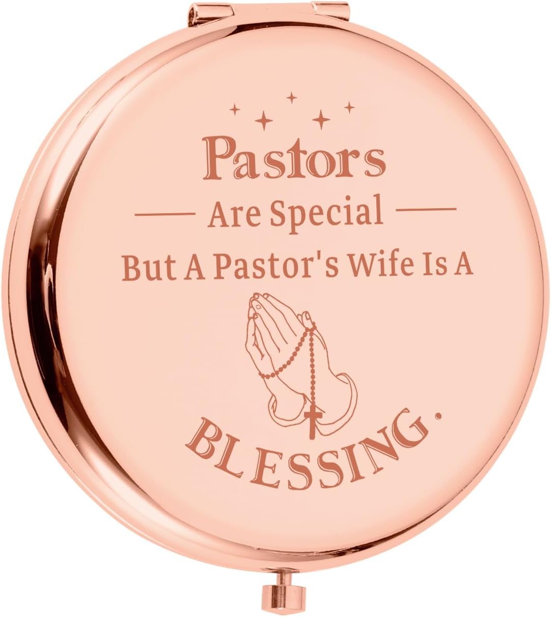 Pastor Wife Easter Appreciation Gifts Thanks You Gift Compact Makeup Mirror for Her Religious Gift for Ministers Wife Inspirational Gift for Pastor Wife Thanksgiving Easter Gifts for Pastor Wife