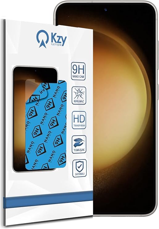 KZY İletişim Samsung Galaxy S23 ile Uyumlu Nano Ekran Koruyucu Kırılmaz Esnek Cam