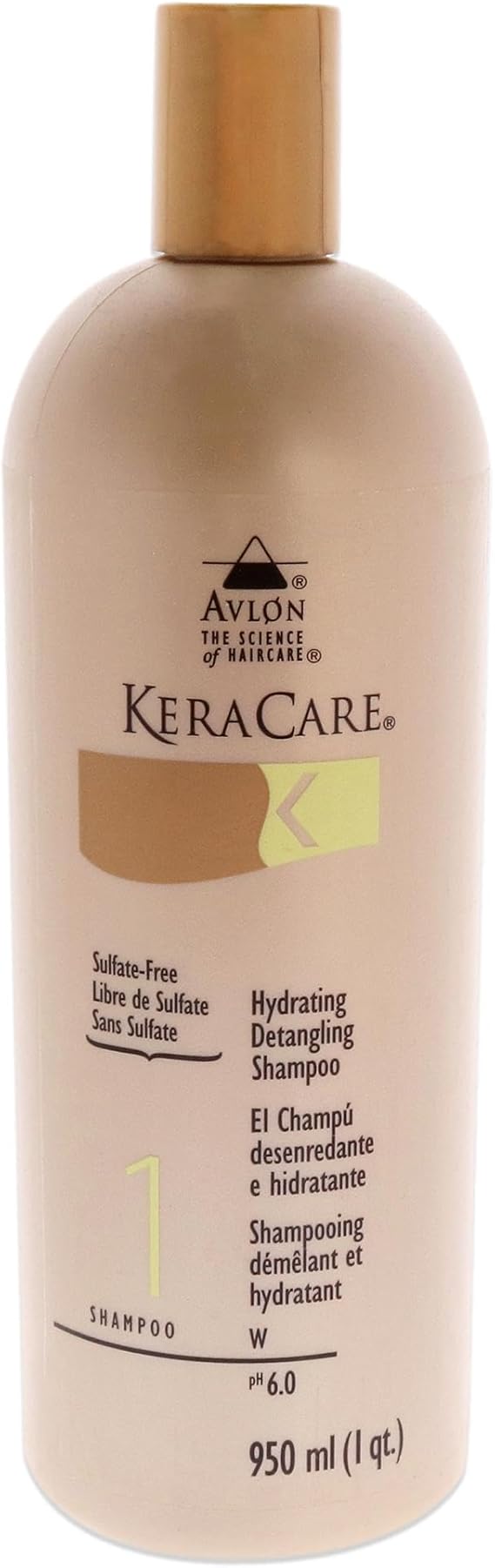 KeraCare Hydrating Detangling Shampoo- Dry, Damaged & Curly Hair 32oz