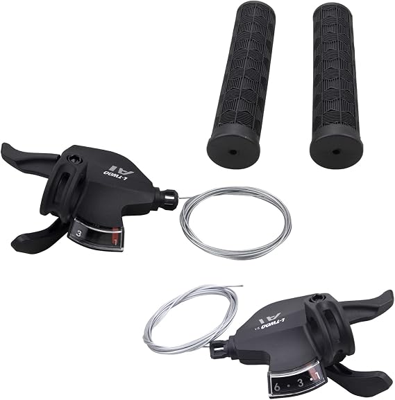 WEEROCK Bike Shifter Lever 18 Speeds 3X6 Thumb Gear Shift Lever for Mountain Bicycle