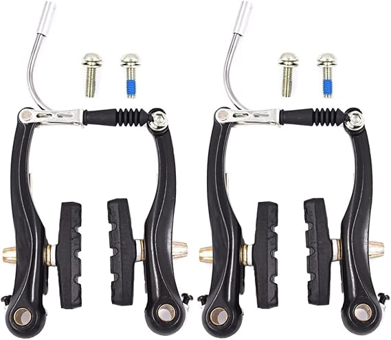 V Brakes for Bikes Linear Bicycle Brake Set LITEONE Mountain Bike Front and Rear V Brakes Set Replacement Parts fit for Most MTB BMX Road Bike 1 Pair