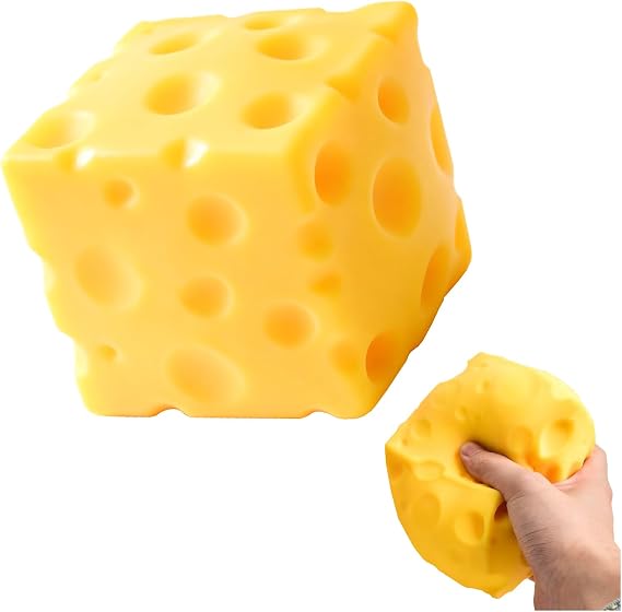 7CM Giant Cheese Squishy Squzee Toy Sensory Fidget Jumbo Cheese Squishy