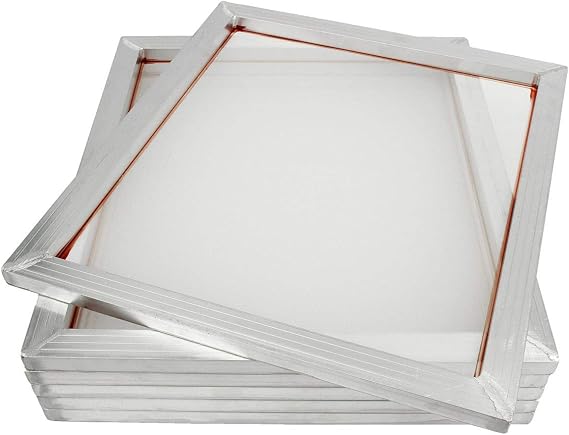 INTSUPERMAI 6-Pack Aluminium Screen Frame Screen Printing Stretched Tool Screen Printing Mesh Frame Screen Frame 10.5"x15" Frame with 80 Mesh(32T)