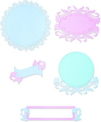 Sizzix Thinlits Die Set 8PK Flourish Frames by Lisa Jones, 665803