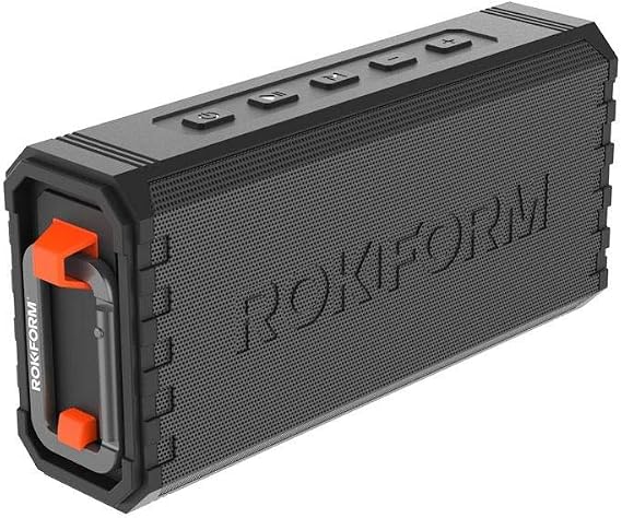 Rokform G-ROK Wireless Golf Speaker, Portable Magnetic, IPX7 Waterproof, Shockproof & Dustproof, Loud & Clear Sound, 24 Hour Battery, Rugged Outdoor Golf Cart Speaker (Black) ASIN
