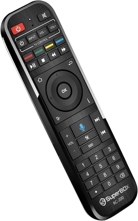 Original Super Box RC - 200 Smart Voice Remote Control Perfect Replacement for Super Box S5 Max/PRO, S6 Max/Ultra/Pro & Elite Remote Controls