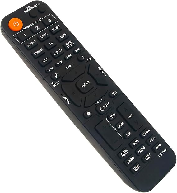 RC-974R Replace Remote Control Compatible with Pioneer AV Receiver VSX-934 VSX-935 VSX-LX104 VSX-LX304 VSX-LX504 VSX-LX305 VSX-LX105 VSX-LX505 VSX-LX504-B VSX-LX504-S VSX-LX304-B