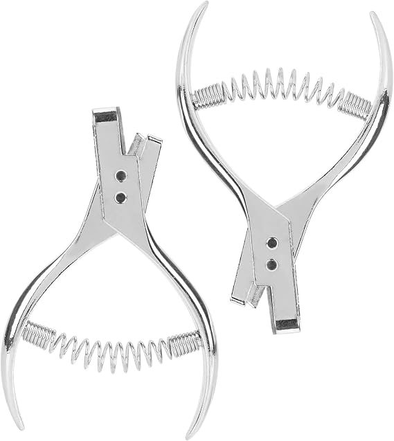 2PCS Pattern Notcher for Fabric,Stainless Steel Pattern Notcher Sewing Leather Tailor Pliers Pattern Marking Tool for Fabric Tailor Sewing