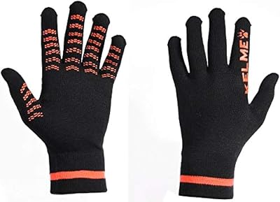 KELME Winter Gloves Unisex for Kids and Adults - Thermal Warm Knit Touch Screen Fingers Anti Slip - Running Glove Mittens