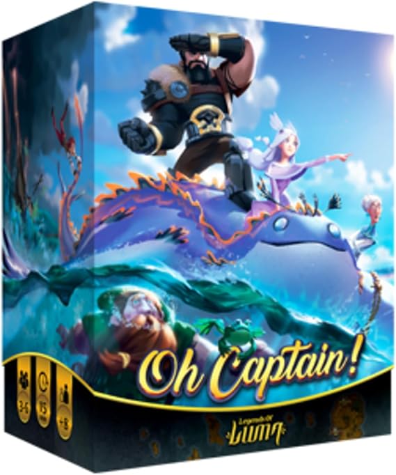 Oh Captain! Board Game - Deception and Treasure Adventure! Fun Strategy Game for Kids & Adults, Ages 8+, 3-6 Players, 20 Minute Playtime, Made by Ludonaute