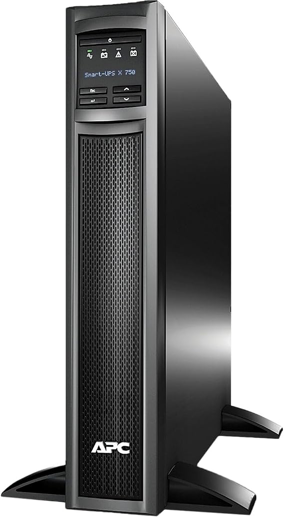 APC Smart-UPS, SMX750C 2U Convertible Rack/Tower Back-UPS, 750 VA Backup Battery Power Supply, 8 x NEMA 5-15R, SmartConnect Port, SmartSlot, AVR, LCD Screen Bundled with 16GB USB Storage