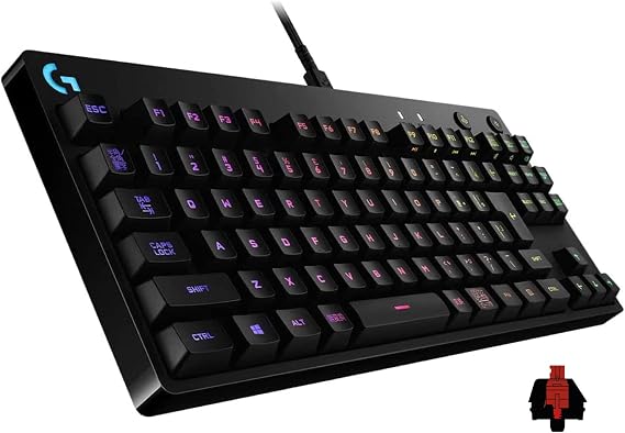 Logicool G PRO Gaming Keyboard, Tenkeyless, GX Switch, Linear, Wired, Mechanical Keyboard, Silent, Japanese Layout, LIGHTSYNC RGB, Detachable Cable, G-PKB-002LN Authentic Japanese Product
