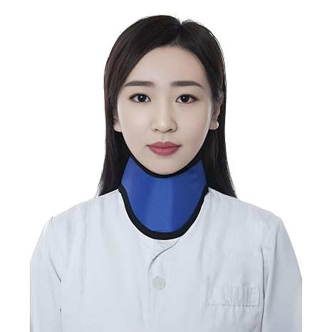 Adjustable Thyroid Shield Collar Cover for Labs, X-ray Protector Radia-Tion Protection Collar(0.35mmPb)