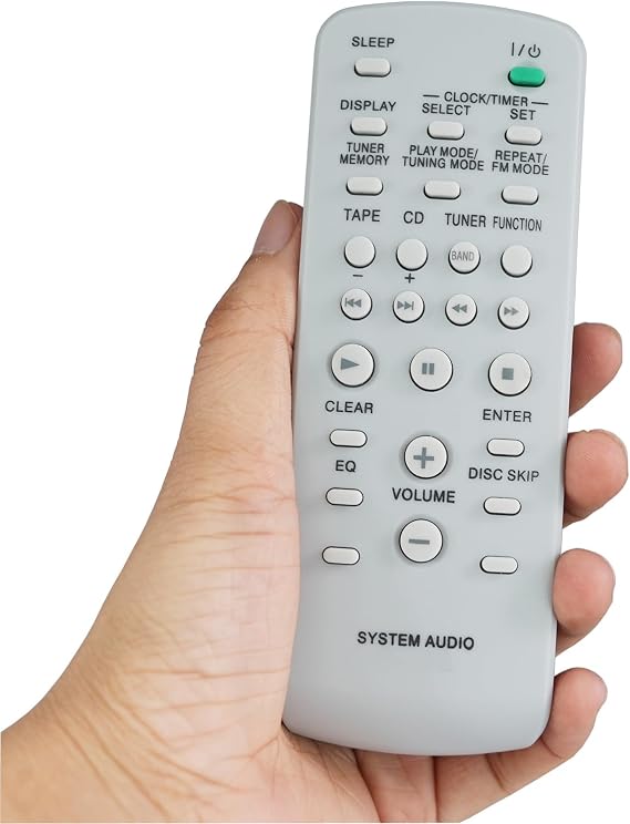 Replacement Remote Control Compatible for Sony MHC-EC77 HCD-EC77 MHC-EC68 HCD-EC68 Micro Hi-Fi Component System