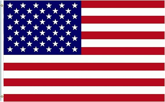 Large USA America Flag 5ftx3ft with Eyelets for Fifa World Cup Football 2026 Decorations,Big The United States Flags American National Flag for Memorial Independence Veterans Day 4th July Decorations