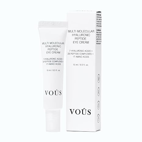 Multi Molecular Hyaluronic Peptide Eye Cream 15 ml + 7 Hyaluronic Acids + 26 Peptides + 17 Amino Acids + Matrixyl + Argireline