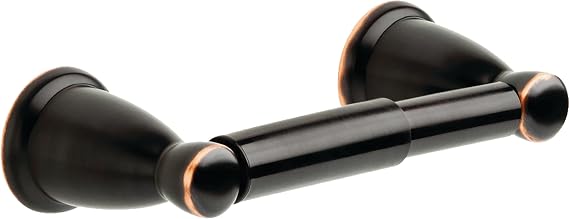 Franklin Brass Kinla (1-Pack) Toilet Paper Holder Oil Rubbed Bronze Tissue Roll Holder for Bathroom Organization and Storage Spring-Loaded Toilet Tissue Holder Wall Bathroom Accessories KIN50-OB1