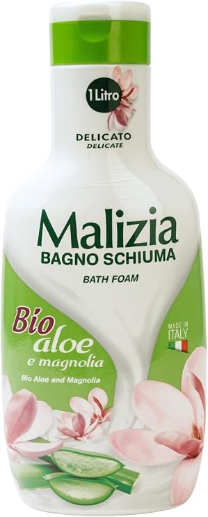 Malizia Bathfoam Bio Aloe and Magnolia 1000 ml/33.81 fl.oz
