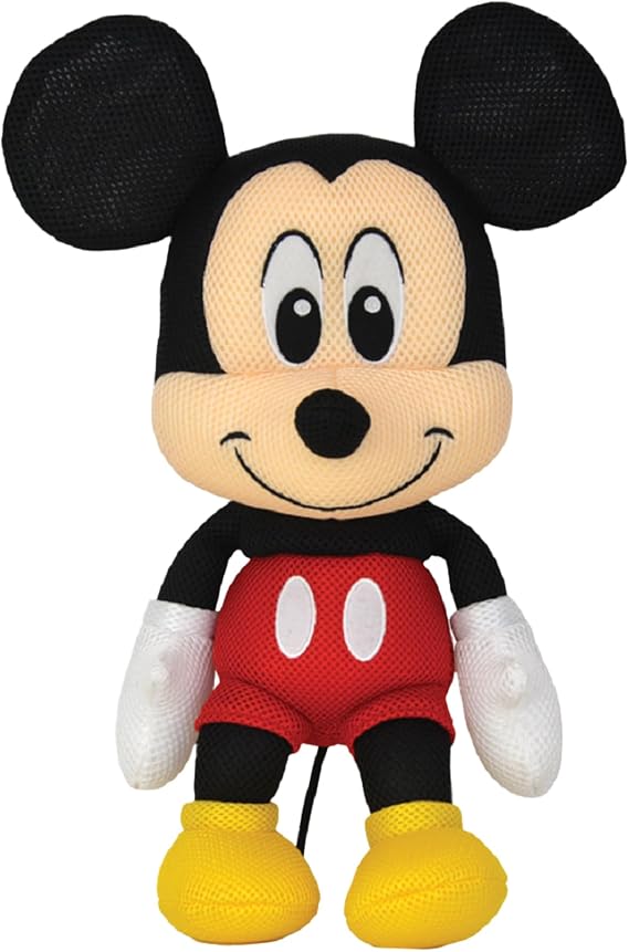 WAHU Aqua Pals Disney Classic Mickey Mouse Plush Water Toy for Kids Ages 2+, Fast-Drying Waterproof Plush Doll Toy for Pool and Bathtub, Medium, Red/Black, 16"