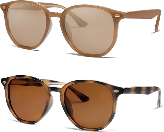 VANLINKER Hexagonal Trendy Polarized Sunglasses for women VL9696
