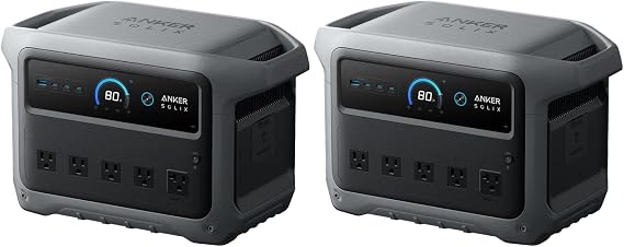Anker SOLIX C1000 Gen 2 Portable Power Station, 1024Wh, 2000W, Home Backup
