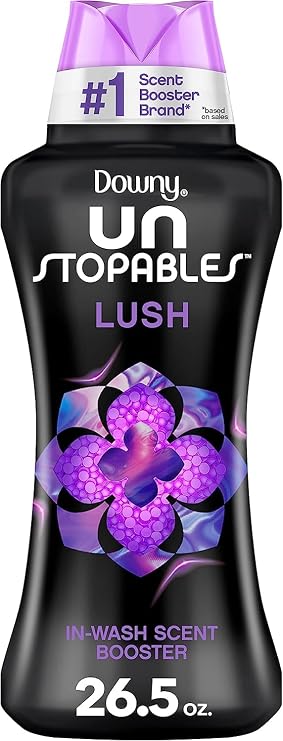 Downy Unstopables Laundry Scent Booster Beads for Washer, Lush, 26.5 oz, Lavender,Vanilla