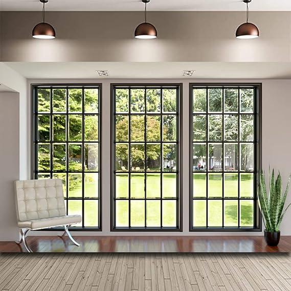 5x3ft Polyester Window Backdrops Living Room Wallpaper Decor