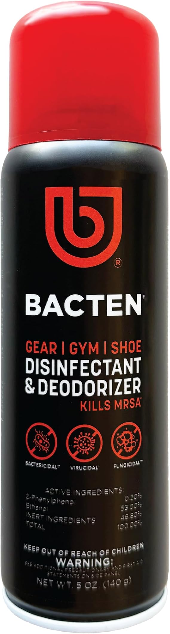 Gear/Gym/Shoe Disinfectant & Deodorizer for locker rooms, gym bags, helmets and cotton, polyester fabric and leather shoes (5 Ounces)