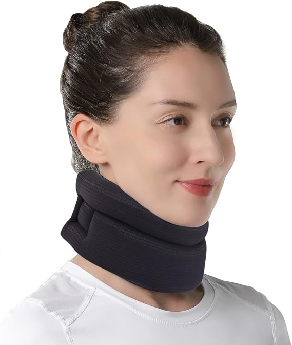 Neck Brace-Soft Cervical Collar for Relief Cervical Spine Pressure | for Snoring Sleep Apnea,Cervicorrect, Pain Relief, Posture Corrector, Sprainand, Medium
