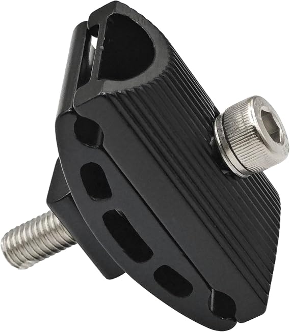 Bicycle Seatpost Head Saddle Pipe Head Aluminium Alloy Bike Seatpost Clamps Head Bike Head Saddle Pipe Screw Bicycle Seat Tube Replacement Parts (1PCS Black)