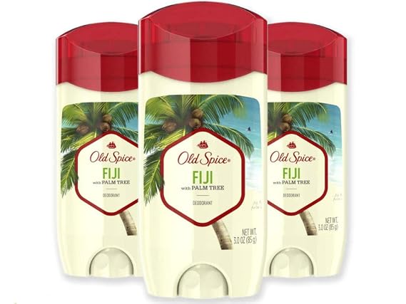 Old Spice Aluminum Free Deodorant for Men, Fiji with Palm Tree Scent, 3.0 Ounce, (Pack of 3)