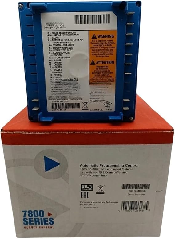 Arionyx Burner Controller Burner Control RM7838B1013, RM7895B1013, RM7890B1014, RM7890B1030, RM7838B1021, RM7890B1048, RM7895C1012, RM7897C1000, RM7890A1015, RM7800G1018, RM7800L1053, RM7840L1018,