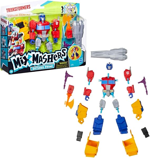 Transformers MixMashers Optimus Prime özel kombine edilebilir Deluxe aksiyon figürü ve aksesuarları